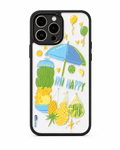 INIMood PC Keras Casing Transparan Belakang + Bingkai Hitam - INIHappy