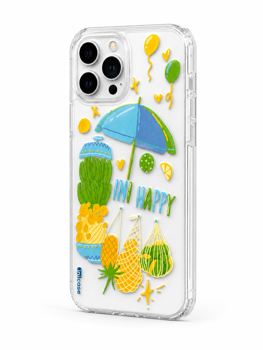 INIMood PC Keras Casing Transparan Belakang - INIHappy