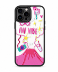 INIMood PC Keras Casing Transparan Belakang + Bingkai Hitam - INIVibe