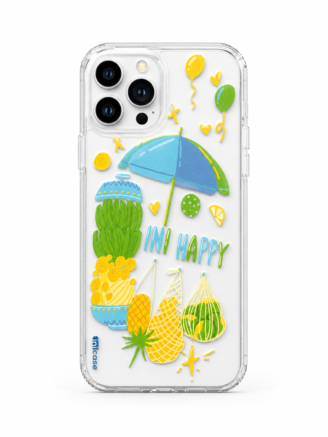 INIMood PC Keras Casing Transparan Belakang - INIHappy